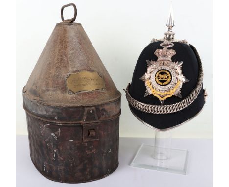 Victorian 3rd Volunteer Battalion Duke of Connaught’s Own Hampshire Regiment Officers Home Service Helmet, superb near mint c