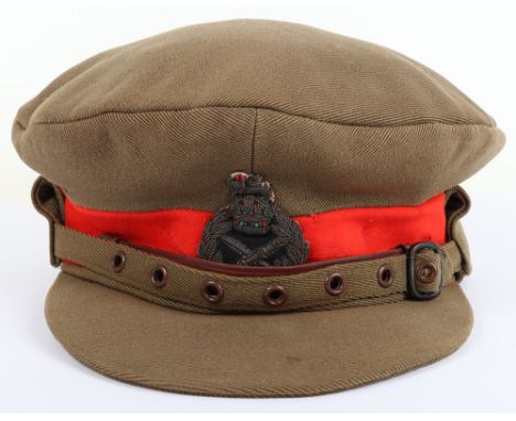 WW1 Period British Generals ‘Gor Blimey’ Peaked Cap, fine example of a privately tailored WW1 period officers service dress p