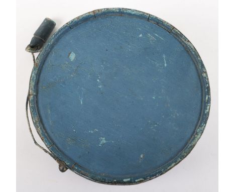Scarce Crimean War Period Water Canteen, being an 1854 pattern example constructed from wood with metal strengthening bands a