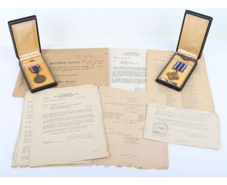 WW2 USAAF Distinguished Flying Cross Medal and Document Grouping of 1st Lieutenant Leon C Druckenmiller B-17 Bomber Pilot of 