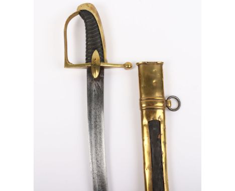 Copy of a French Napoleonic Period Imperial Guard Pattern Light Cavalry Troopers Sword, regulation curved single edge blade e