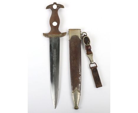 Third Reich Sturmabteilung (S.A) Dress Dagger by Carl Eickhorn, Solingen, good untouched example with wooden grip having earl