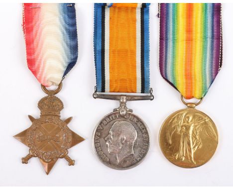 Great War 1914-15 Star Medal Trio to Rifleman in the Rifle Brigade Who was Reported Missing in Action in September 1915, 1914