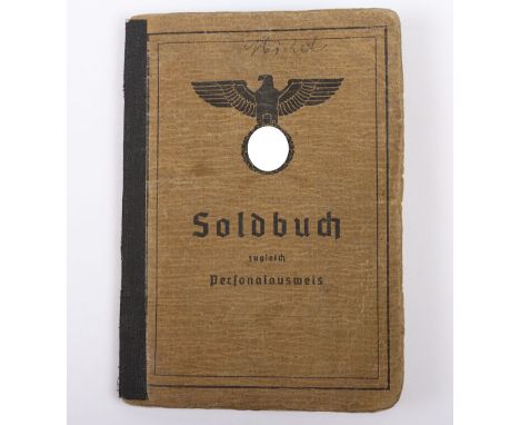 WW2 German Army Soldbuch of Schutzen Peter Michel Grenadier Kompanie Landschutz Ersatz Abteilung Battalion 1/9, loose uniform