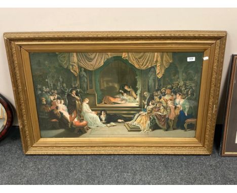 A late nineteenth century chromolithographic print, 87 cm x 50 cm.