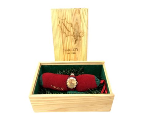 A Swatch Holly Joy limited edition watch no. 14686 of 14999 in box.