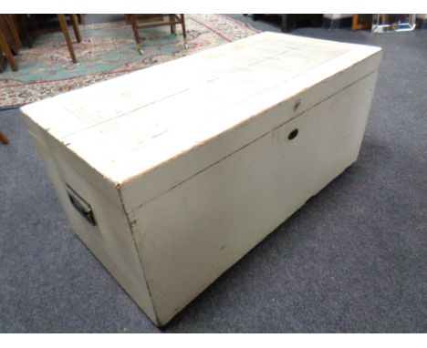 A painted pine trunk (cream) 