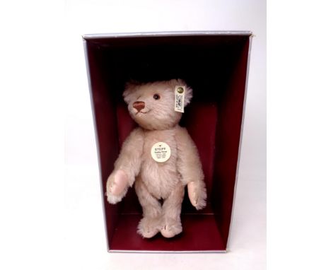 A Steiff 1925 replica Teddy Rose mohair teddy bear in box  