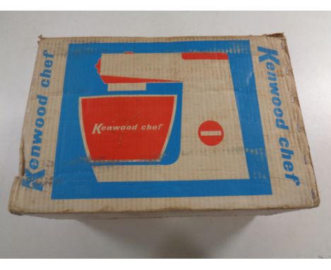 A boxed vintage Kenwood Chef food mixer, A701A 