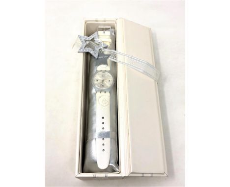A Swatch Winter's Day limited edition watch no. 6334 of 9999 in box.  