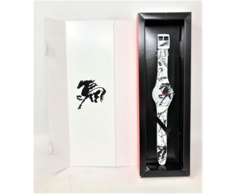 A Swatch Year of the Horse watch in box. 