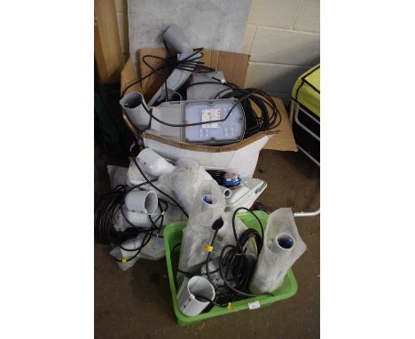 A quantity of outdoor street lighting