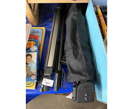 A Vanguard tripod cased together with another tripod (2)
