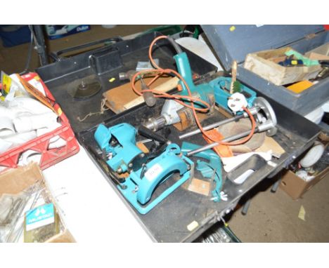 A quantity of various tools to include Black &amp; Decker hammer drill 