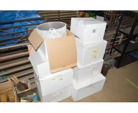 A quantity of as new light fittings