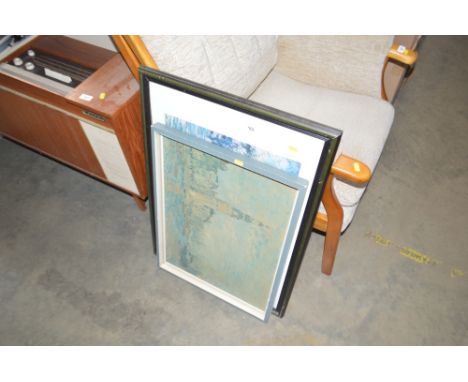 A print after Monet and one other print