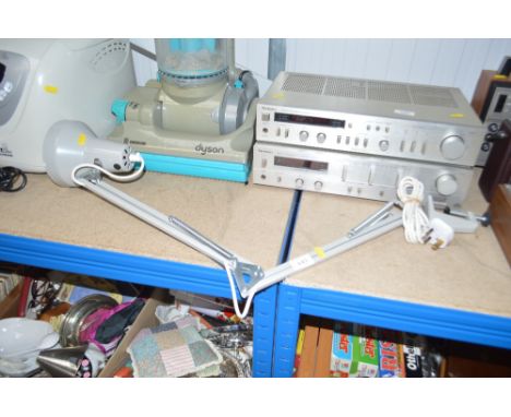 An Anglepoise style lamp