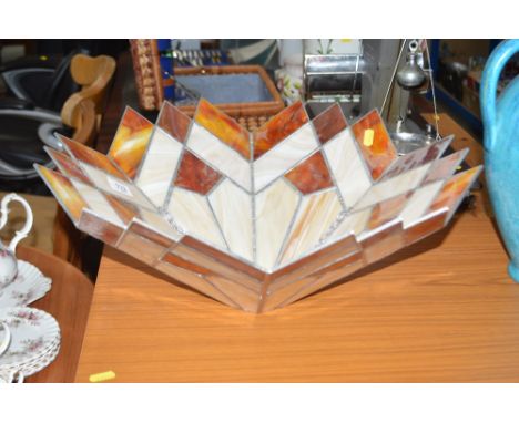 A glass light shade