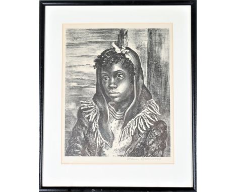 Signed, Associated American Artists limited edition lithograph "Fringed Scarf" (1946). Stats Lots Sold: 73% High: $10,000 (20