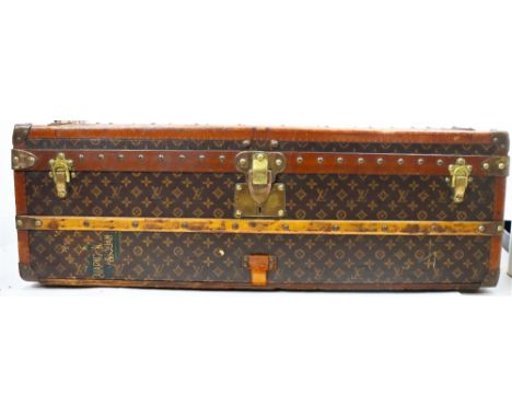 Size: 39 1/2 x 20 1/2 x 13 1/2 in. Rare Louis Vuitton Trunk