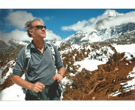 Sir Ranulph Fiennes signed 12x10 inch colour photo, 07/03/1944 retired British Army Officer and explorer is the holder of sev