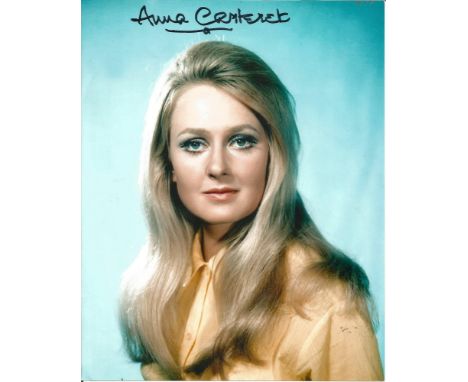 Anna Carteret signed young 10 x 8 colour portrait photo. Good Condition. All signed pieces come with a Certificate of Authent