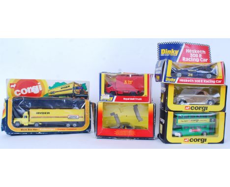 CORGI & DINKY: A collection of vintage Corgi & Dinky boxed diecast model cars - Corgi: 2027, 488, 426 and Dinky 385 & 222. Al