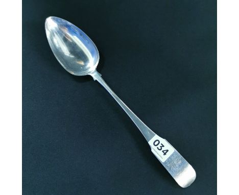 IRISH SILVER SERVING SPOON - DUBLIN 1804 APPROX 104 GRAMS