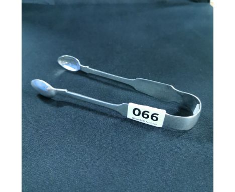 PAIR OF IRISH SILVER SUGAR TONGS - DUBLIN 1857/58