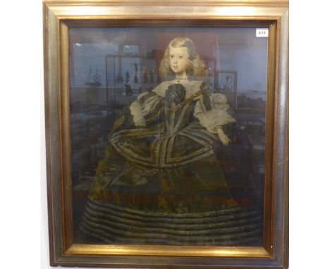 A&nbsp;Medici Society coloured print,&nbsp;'The Infanta Margarita Teresa at 8 Years Old'. Framed and glazed.