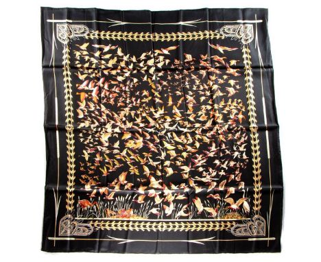 Hermes Silk Scarf Measurements: 35 x 35". Condition: Excellent - shows very minor evidence of handling. Shipping: Domestic: F