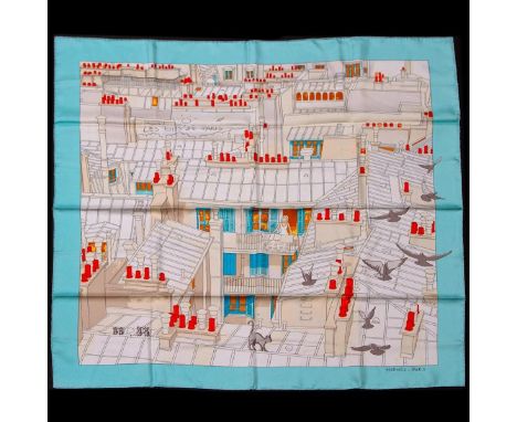 Hermes Silk Scarf Measurements: 35 x 35". Condition: Excellent - shows very minor evidence of handling. Shipping: Domestic: F