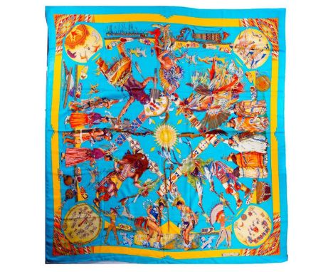 Hermes Cashmere &amp; Silk Blend Shawl. 65% Cashmere and 35% Silk. Measurements: 53" x 53" approximately. Condition: Gently u