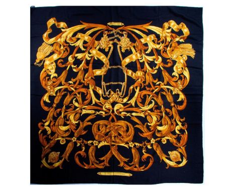 Hermes Cashmere &amp; Silk Blend Shawl. 65% Cashmere and 35% Silk. Measurements: 53" x 53" approximately. Condition: Good - G