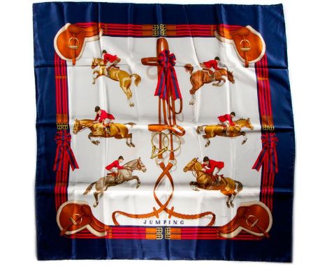 Hermes Silk Scarf Measurements: 35 x 35". Condition: Excellent - shows very minor evidence of handling. Shipping: Domestic: F
