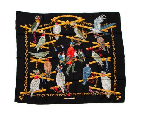 Hermes Silk Scarf Measurements: 35 x 35". Condition: Excellent - shows very minor evidence of handling. Shipping: Domestic: F