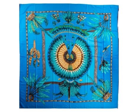 Hermes Cashmere &amp; Silk Blend Shawl. 65% Cashmere and 35% Silk. Measurements: 53" x 53" approximately. Condition: Excellen