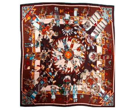 Hermes Cashmere &amp; Silk Blend Shawl. 65% Cashmere and 35% Silk. Measurements: 53" x 53" approximately. Condition: Excellen