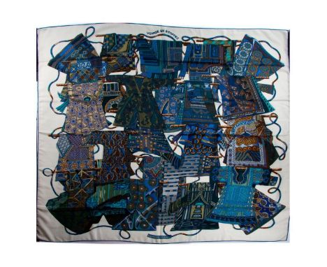 Hermes Cashmere &amp; Silk Blend Shawl. 65% Cashmere and 35% Silk. Measurements: 53" x 53" approximately. Condition: Excellen