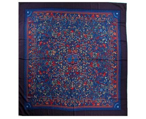 Hermes Cashmere &amp; Silk Blend Shawl. 65% Cashmere and 35% Silk. Measurements: 53" x 53" approximately. Condition: Excellen