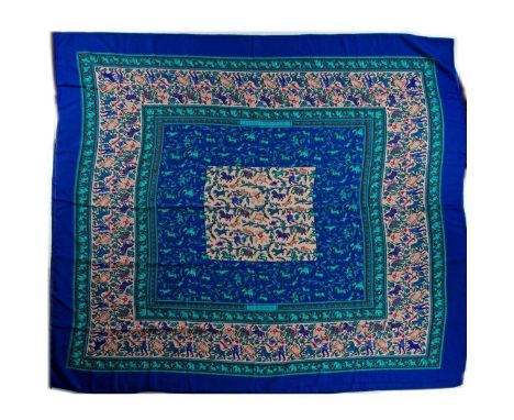 Hermes Cashmere &amp; Silk Blend Shawl. 65% Cashmere and 35% Silk. Measurements: 53" x 53" approximately. Condition: Good - G