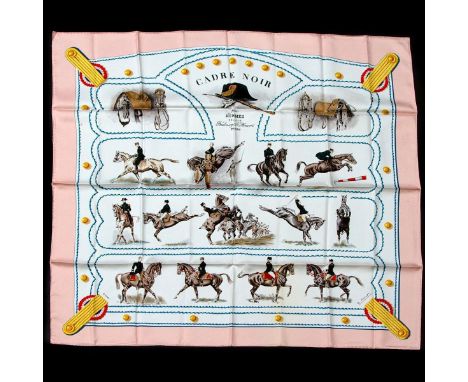 Hermes Silk Scarf Measurements: 35 x 35". Condition: Excellent - shows very minor evidence of handling. Shipping: Domestic: F