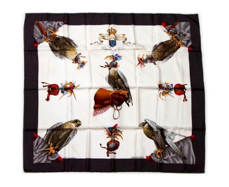 Hermes Silk Scarf Measurements: 35 x 35". Condition: Excellent - shows very minor evidence of handling. Shipping: Domestic: F