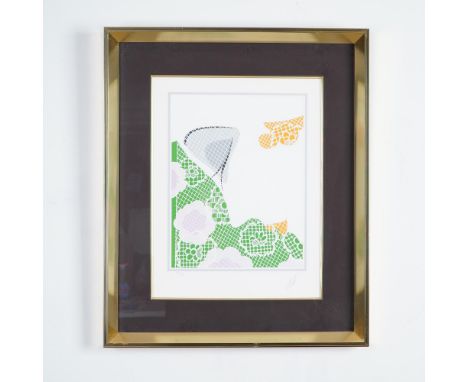 This signed and numbered limited edition serigraph by Erte (Romain de Tirtoff) exemplifies his signature Art Deco elegance wi