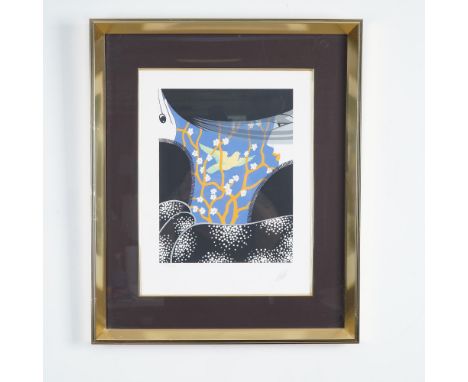 This signed and numbered limited edition serigraph by Erte (Romain de Tirtoff)  captures his signature Art Deco elegance and 