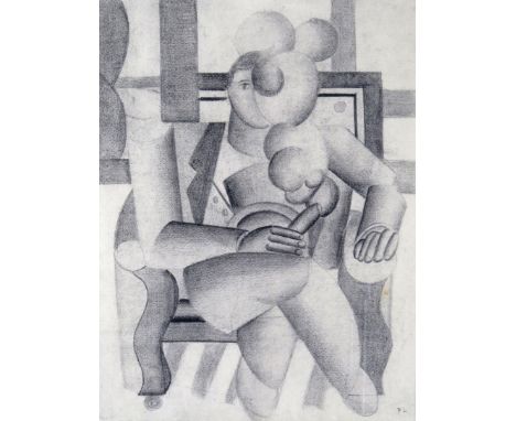 ‡ After Fernand Léger (French 1881-1995) Figure from Contraste des formes series Signed with initials in the print Lithograph