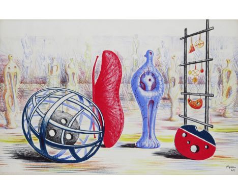 ‡ Henry Moore O.M. (1898-1986) Sculptural objects, 1949 Signed and dated in the print Lithograph, published by School Prints 