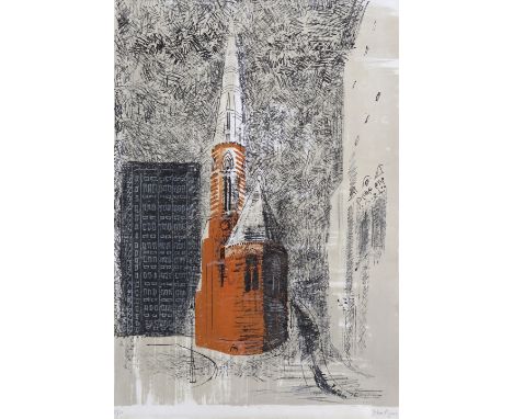 ‡ John Piper (1903-1992) St. Mary's Paddington, 1964 Signed and numbered 58/70, also titled verso Lithograph, Levinson 145 68
