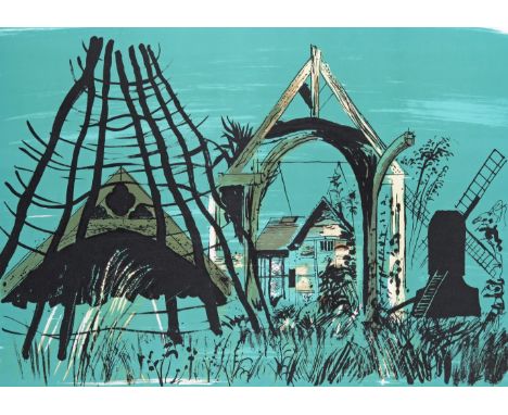 ‡ John Piper (1903-1992) Avoncroft Museum Signed and numbered 22/75 Lithograph, Levinson 258, from 1976 42 x 59cm
