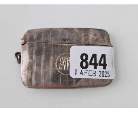 Card case engine turned . Birmingham  1919 By W &amp; C